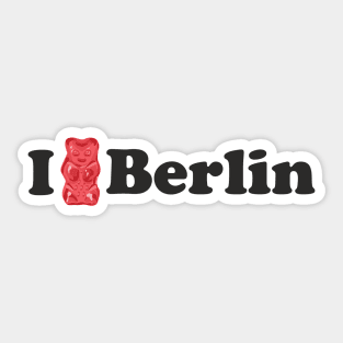 I Love Berlin and Gummy Bears Sticker